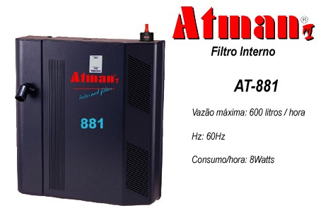 Filtro Interno Atman AT-881 - 600 L/H