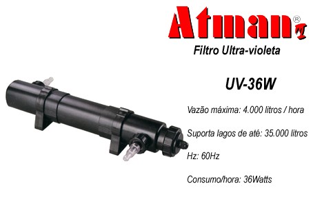 Filtro UV 36 W Atman