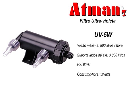 Filtro UV 5W Atman