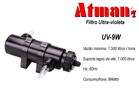 Filtro UV 9W Atman